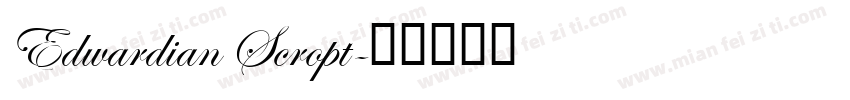 Edwardian Scropt字体转换